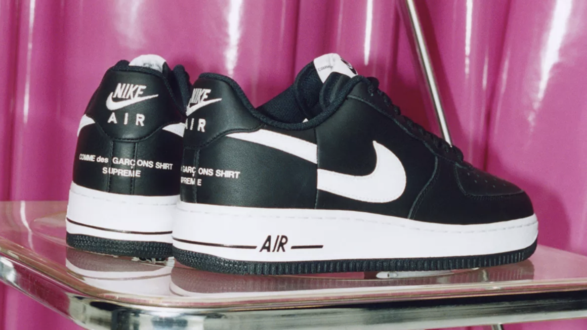 The Supreme x Comme Des Garcons x Nike Air Force 1 Gets An Official Release Date