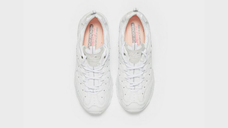 Skechers D'Lites Glam White Womens
