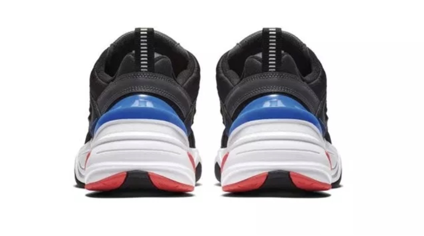 The Nike M2k Tekno Dark Grey/Racer Blue