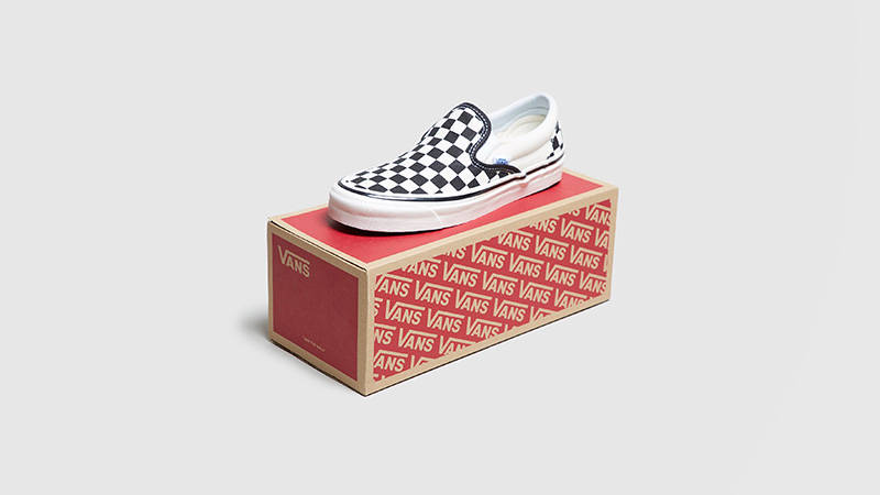 Vans Anaheim Checkboard Slip-On Black White Womens
