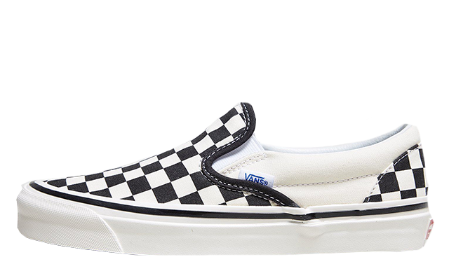 Vans Anaheim Checkboard Slip-On Black White Womens