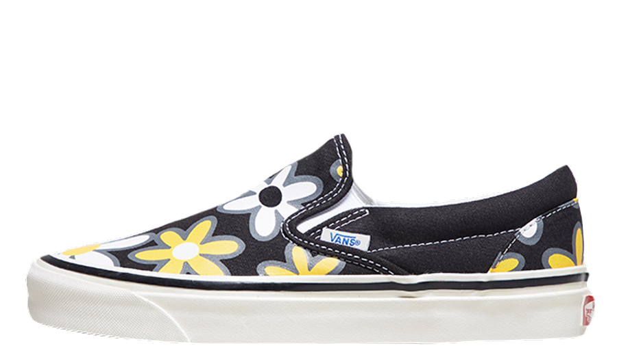 Vans Anaheim SlipOn Floral Black Womens Where To Buy TBC The