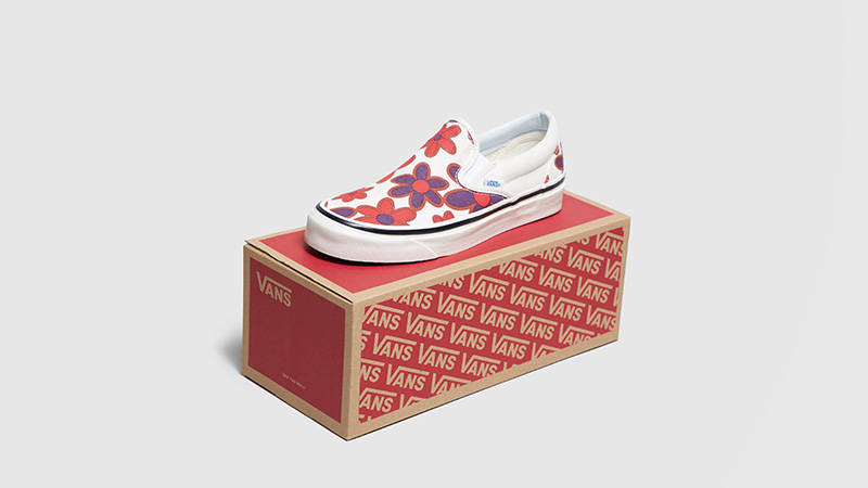 Vans Anaheim Slip-On Floral Red Womens
