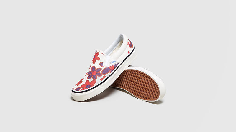 Vans Anaheim Slip-On Floral Red Womens