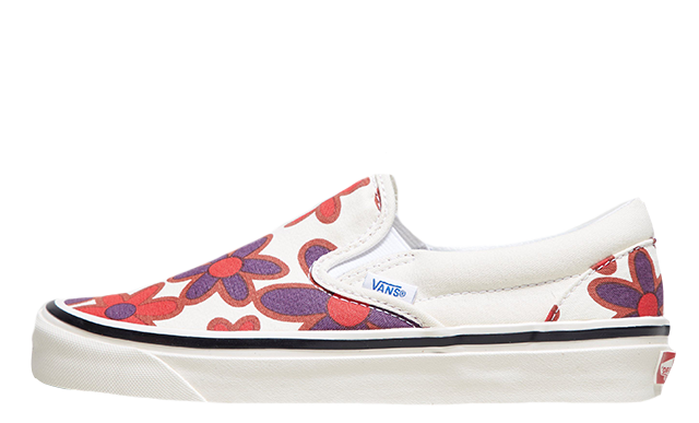 Vans Anaheim Slip-On Floral Red Womens