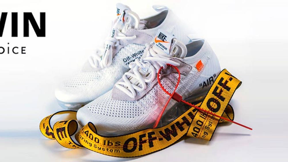 FREE GIVEAWAY: WIN Triple White Off-White x Nike VaporMax AND Off-White Industrial Belt WIN Feature Off-White x Nike