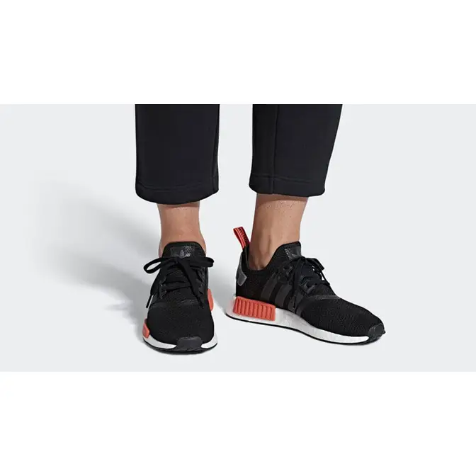 adidas NMD R1 Black Red Where To Buy AQ0882 The Sole Supplier