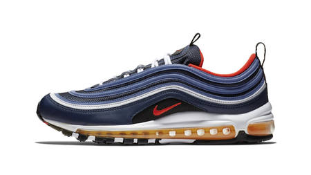 Nike Combines 'Midnight Navy' And 'Habanero Red' For Its Latest Air Max 97 Nike Combines 'Midnight Navy' And 'Habanero Red' For Its Latest Air Max 97