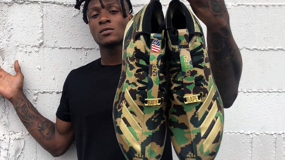 DeAndre Hopkins Teases The BAPE x adidas adizero Football Cleats DeAndre Hopkins Teases The BAPE x adidas adizero Football Cleats