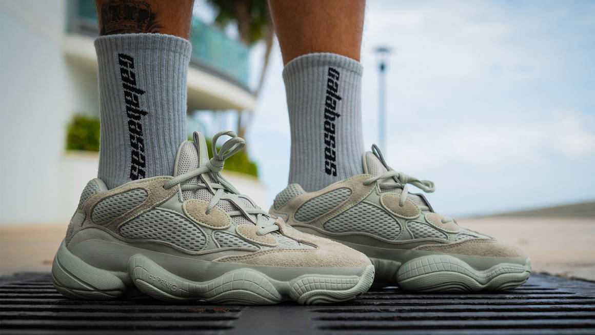 An On Foot Look At The adidas Yeezy 500 ‘Salt’