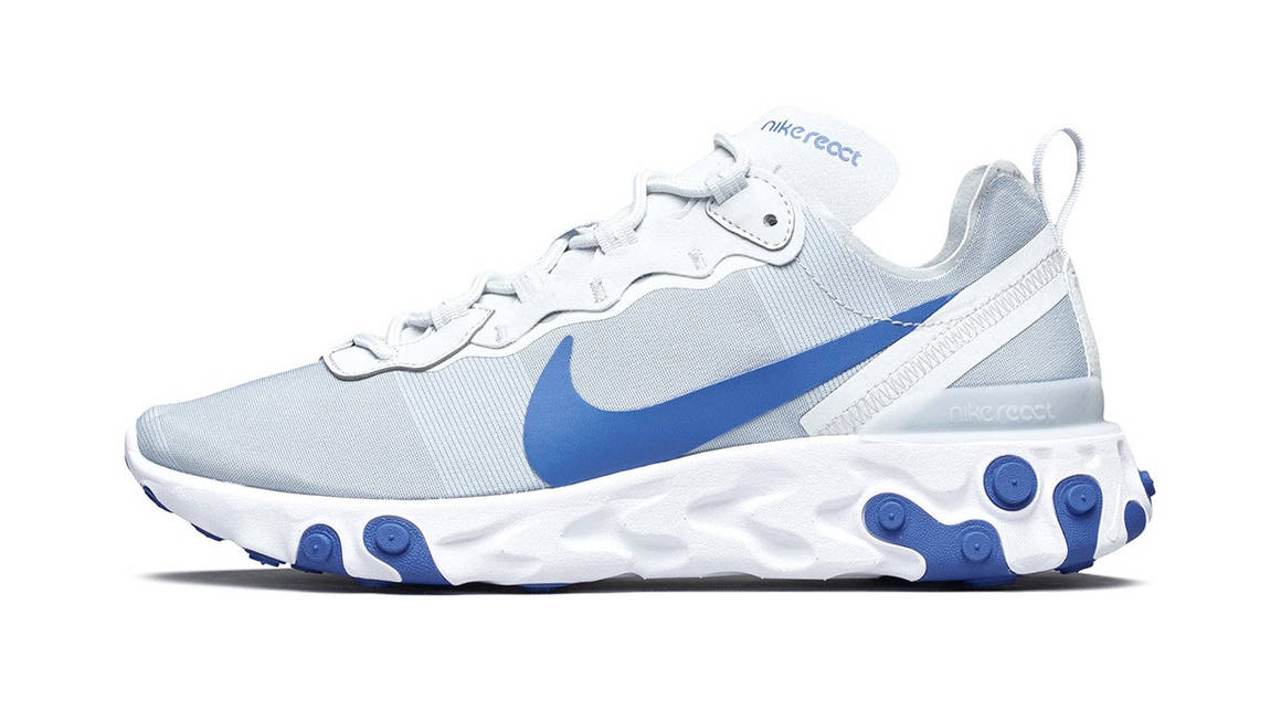 The Nike React Element 55 Surfaces In A ‘Racer Blue’ Colourway