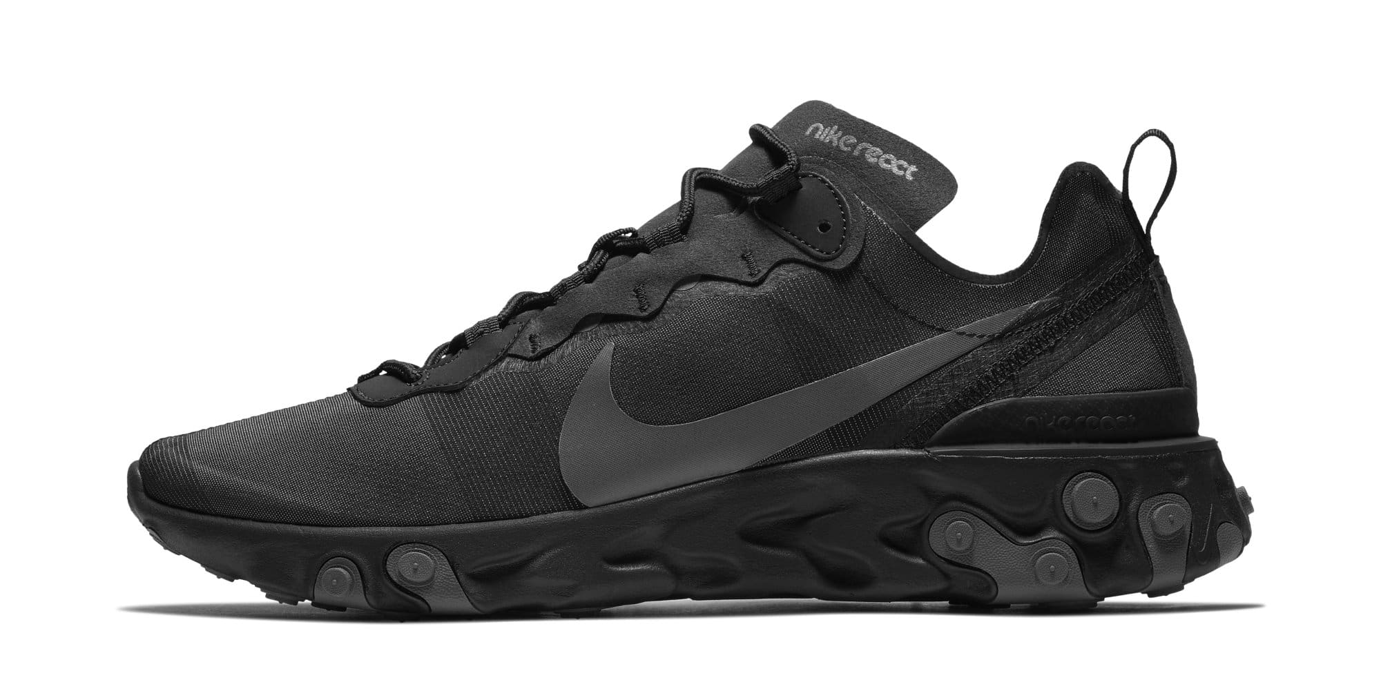 Nike React Element 55 Arrives In A Triple Black