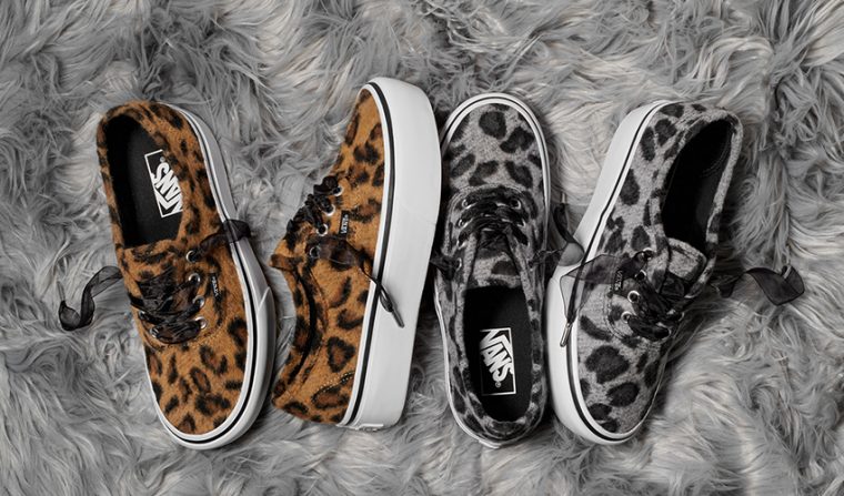 vans fuzzy leopard pack