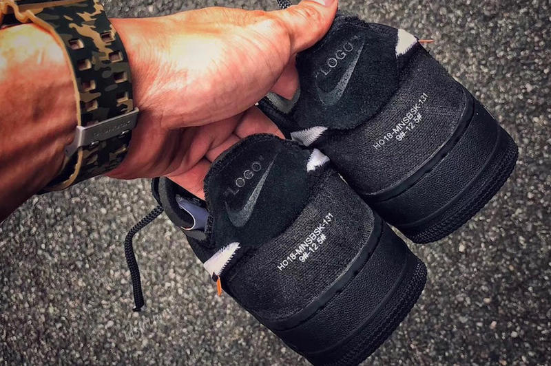 A First Look At Off-White x Nike Air Force 1 "Black"