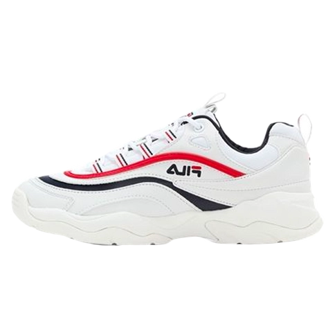 Fila ray red hot sale and blue