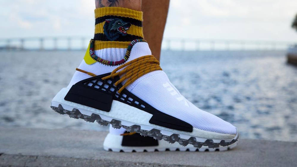 An On Foot Look At The Pharrell x adidas NMD Hu Inspiration Pack ‘Footwear White’ An On Foot Look At The Pharrell x adidas NMD Hu Inspiration Pack ‘Footwear White’