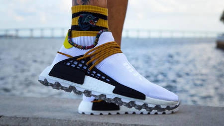 An On Foot Look At The Pharrell x adidas NMD Hu Inspiration Pack ‘Footwear White’ An On Foot Look At The Pharrell x adidas NMD Hu Inspiration Pack ‘Footwear White’