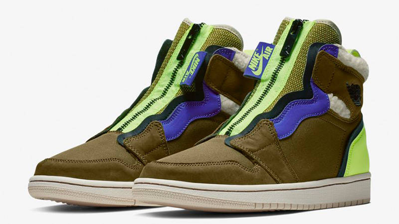 Jordan 1 High Zip Utility Olive Multi