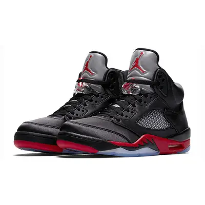 Jordan 5 Retro Black Red | Where To Buy | 136027-006 | The Sole