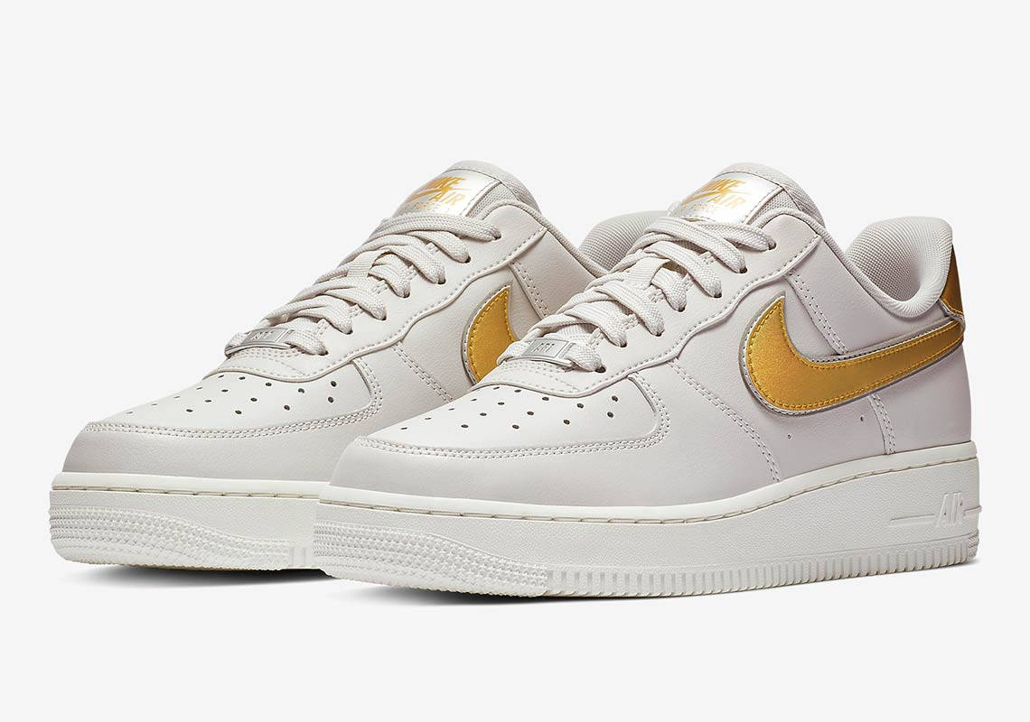 Metallic Swooshes Take Over The Nike Air Force 1