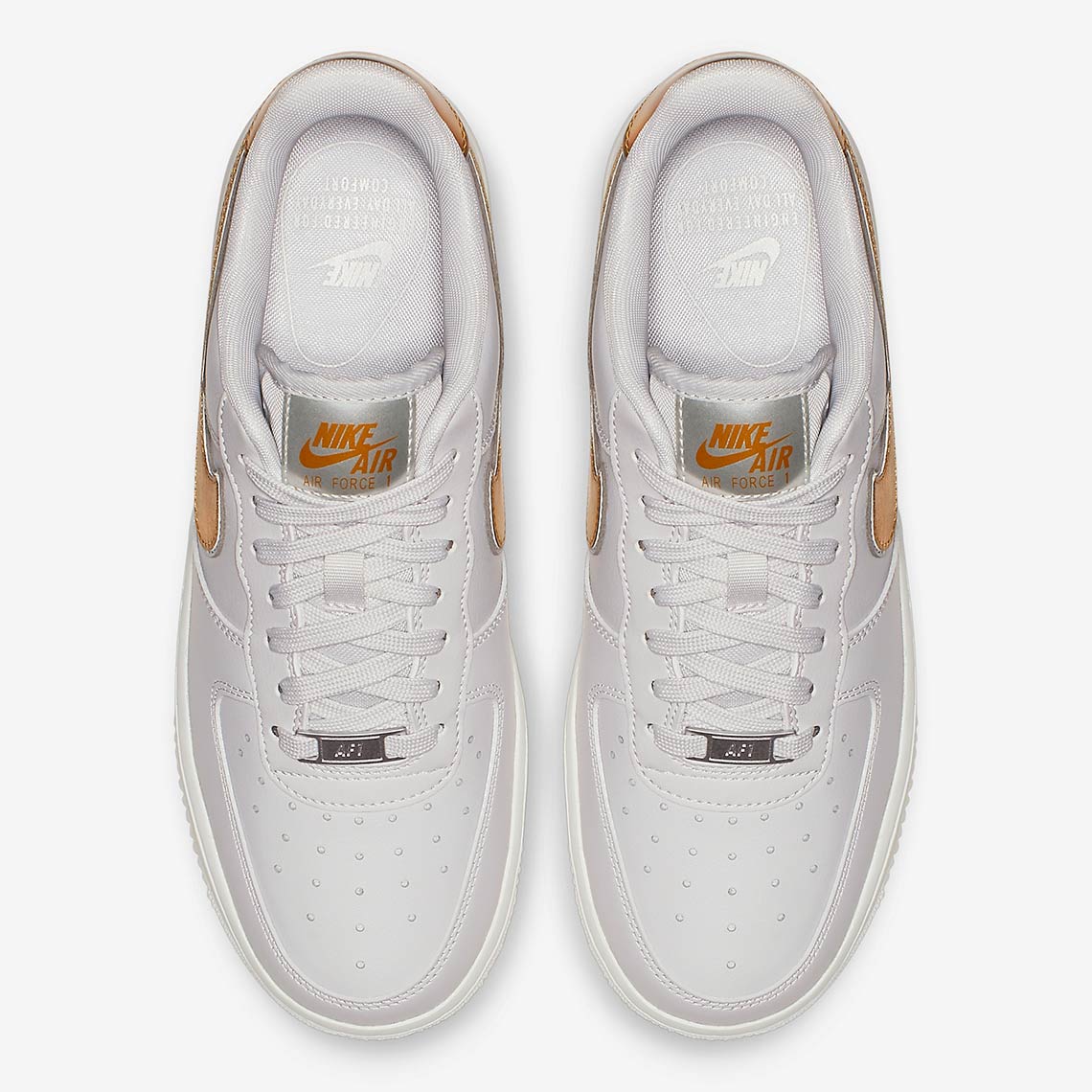 Metallic Swooshes Take Over The Nike Air Force 1