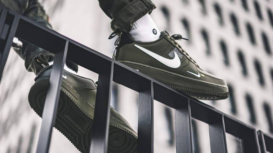 olive green air force 1 utility