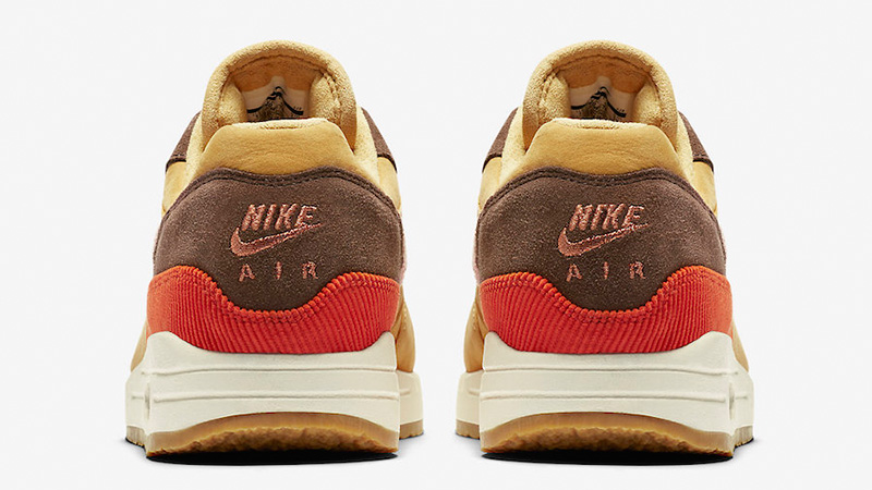 air max 1 wheat gold pink crepe sole