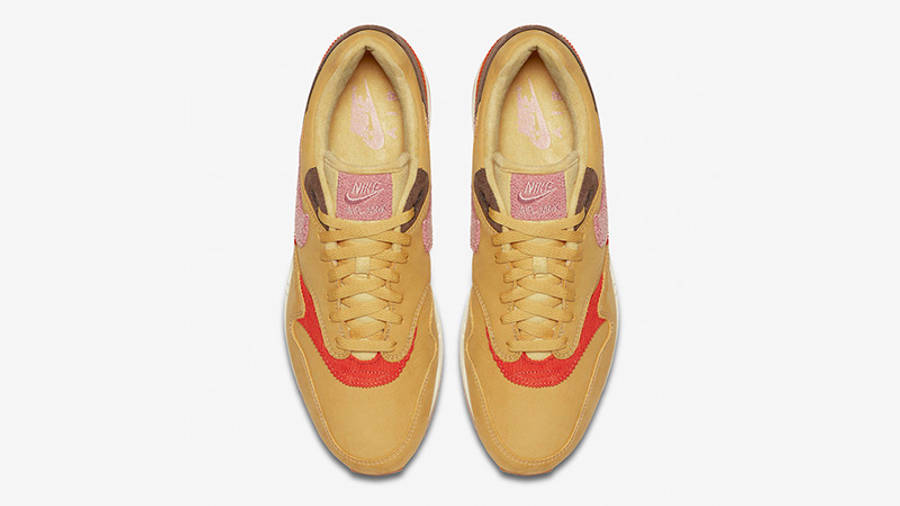 Nike Air Max 1 Crepe Wheat Gold Rust Pink