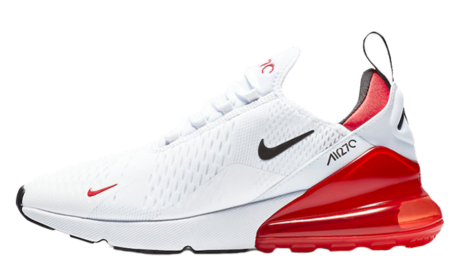 red black and white air max 270