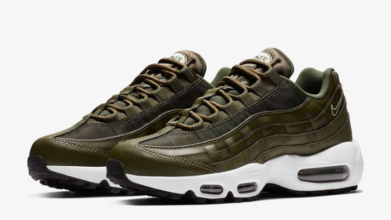olive canvas air max 95