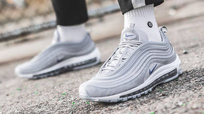 white and grey air max 97