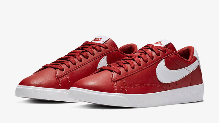 nike blazer low womens red