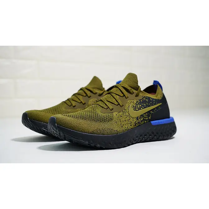 Nike epic react flyknit best sale olive green