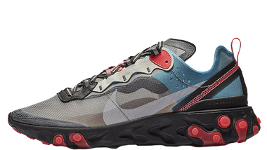 Nike React Element 87 Grey Blue Red
