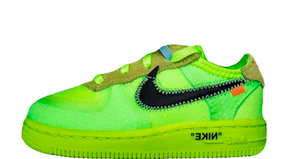 Nike Air Force Low Off-White Volt (TD) | Air Force One Low Off White ...