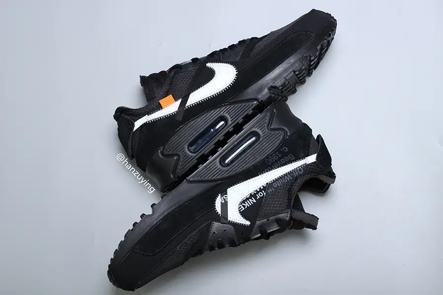 A Closer Look At The Off-White x Nike Air Max 90 ‘Black’ | The Sole ...
