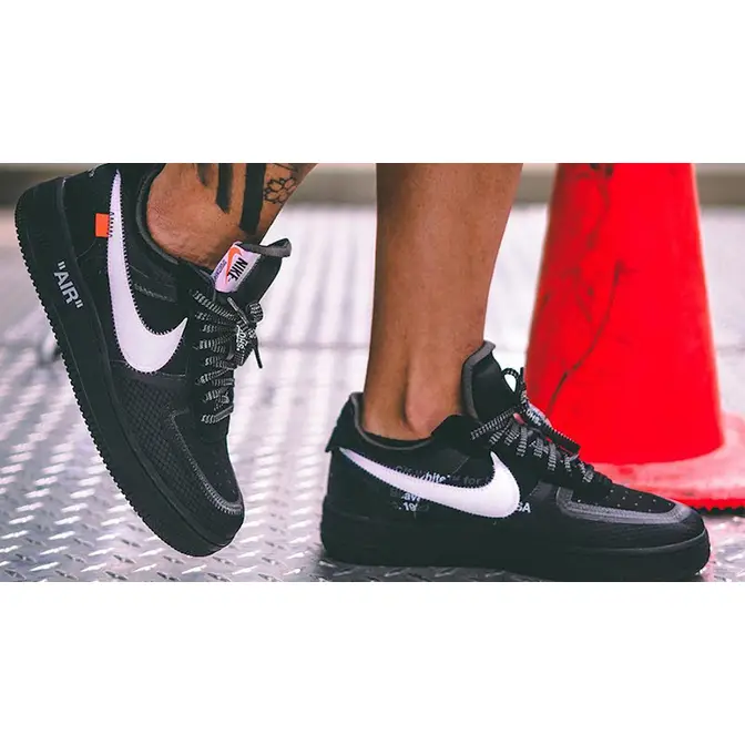 Off-White x Nike Air Force 1 Low Black/White AO4606-001 - SoleSnk