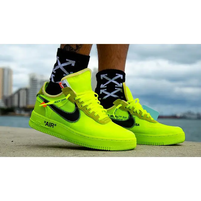 nike x off white air force 1 neon