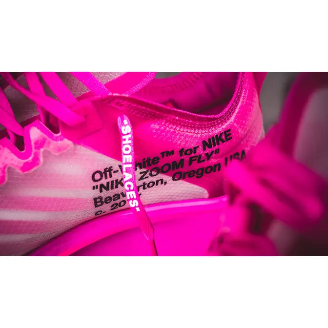 Off-White x Nike Zoom Fly SP Black & Pink Release Info - JustFreshKicks