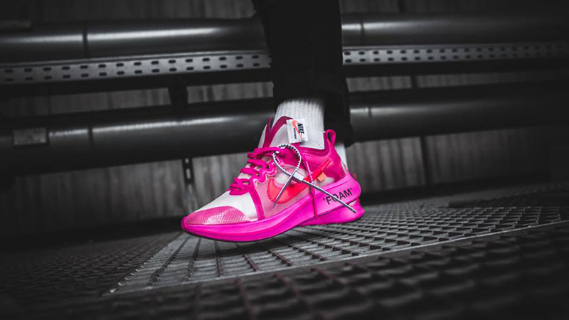 nike pink off white