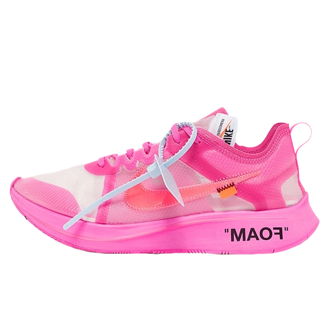 Off-White x Nike kids Zoom Fly SP Pink