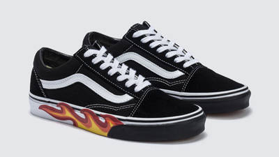 Vans Old Skool Fire Print Black | Where To Buy | VN0A38G1UJG | The Sole ...
