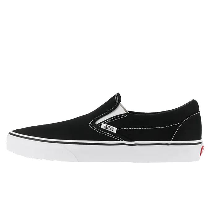 Vans slip on on sale classic black white