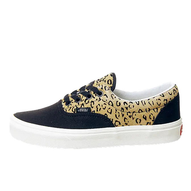 Vans era trainers leopard black taffy marshmellow hotsell