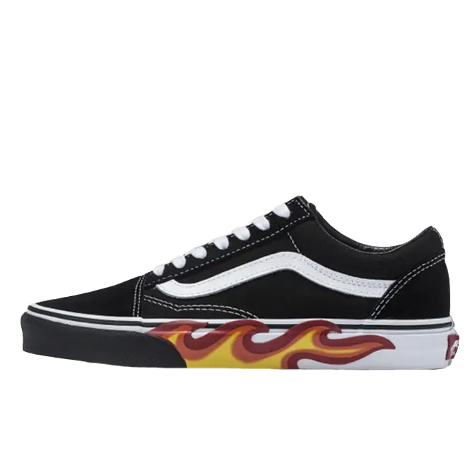 Fire hot sale black vans