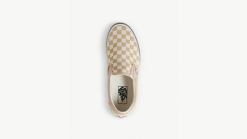Vans Slip-On Checkerboard Print Canvas Yellow White