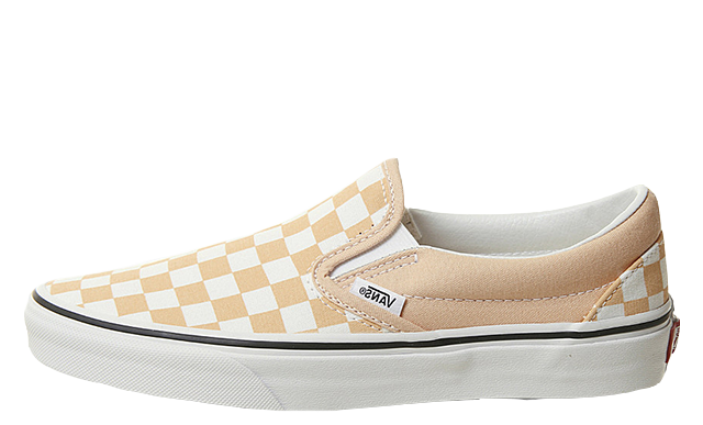 Vans Slip-On Checkerboard Print Canvas Yellow White