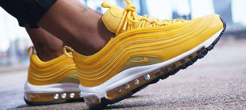 Yellow nike shoes store air max 97