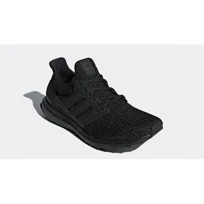 Ultra boost 4. on sale triple black active red