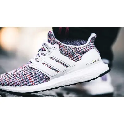 Ultra boost white on sale multi